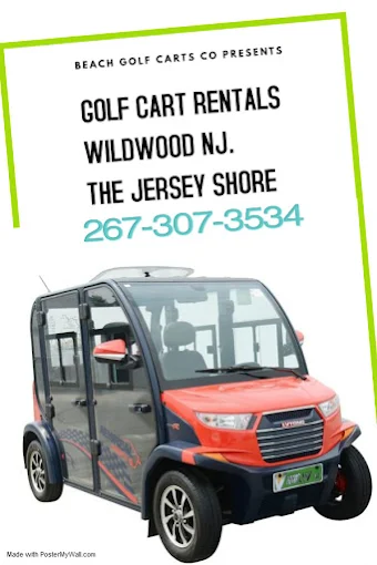 Orange ANC golf cart